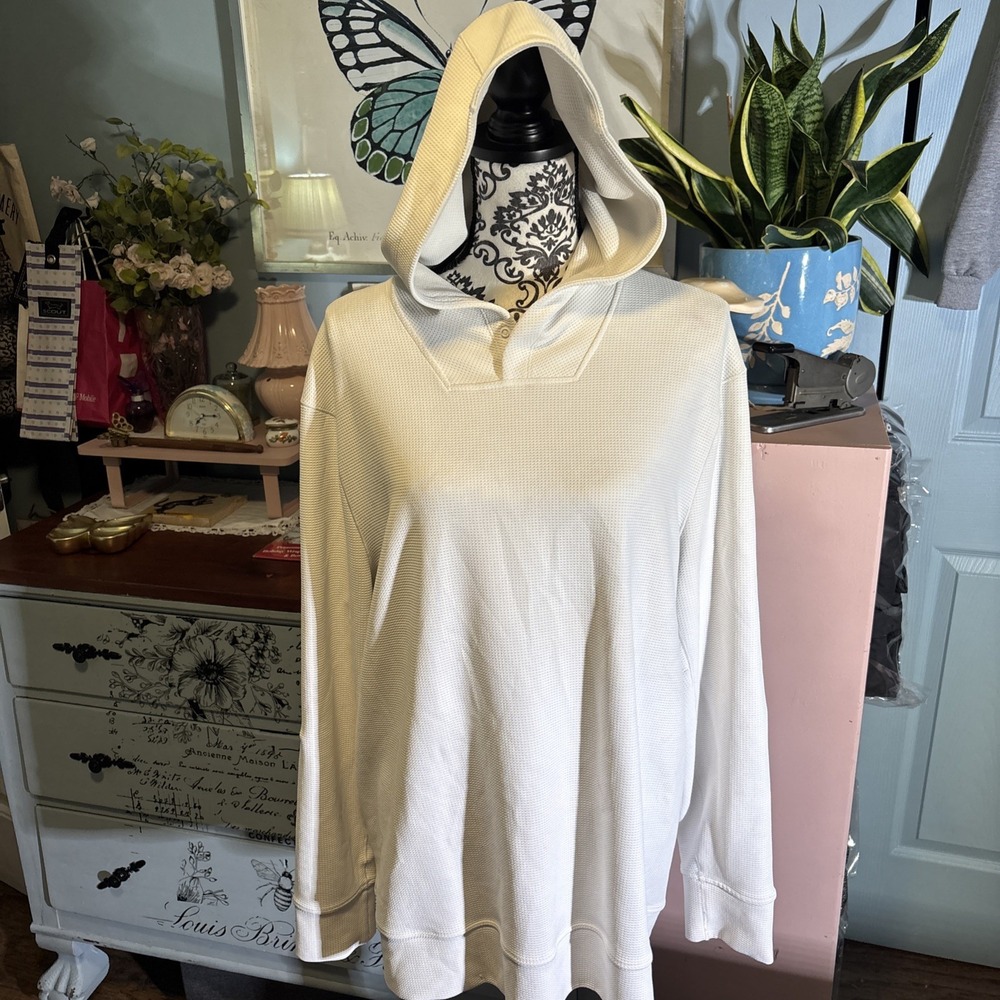 lululemon athletica Cream Waffle-Knit Hooded Pullover
